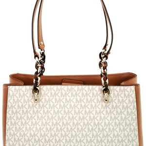 Michael Kors Large Sofia Tote Vanilla